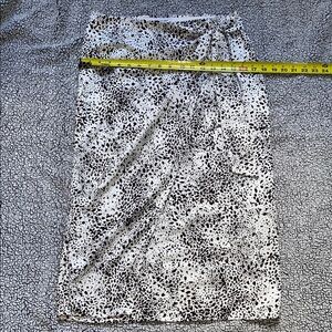 Nine West Black and White Midi Pencil Skirt